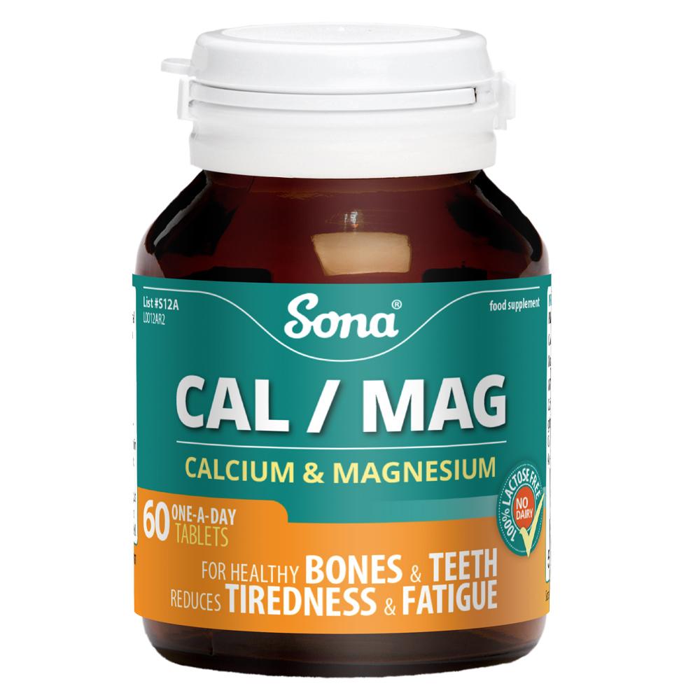 Sona Calcium And Magnesium With Vitamin D 60 Tablets 