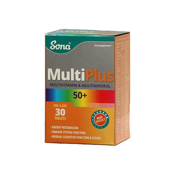 Sona Multiplus 50+ Multi-vitamin - 30 Tablets