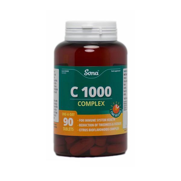 Sona Natural 1000mg Vitamin C Complex - 90 Tablets