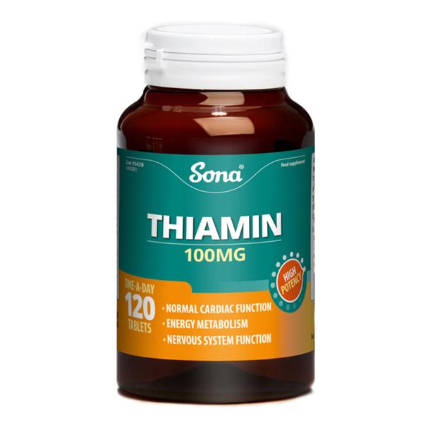 Sona 100mg Thiamin - 120 Tablets