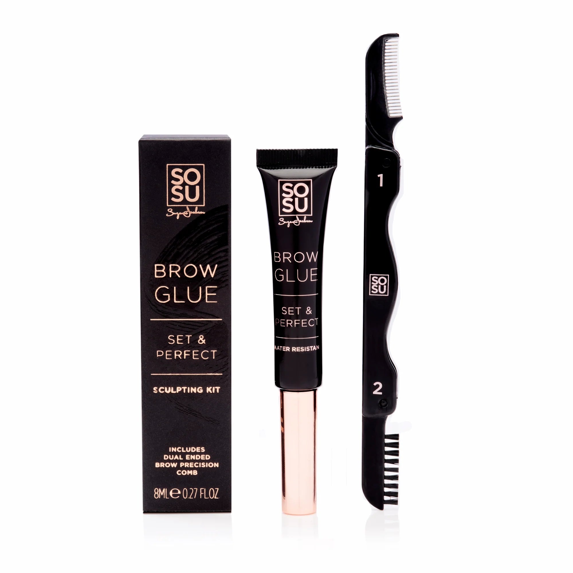 Sosu Brow Glue Sculpting Eyebrow Kit With Comb