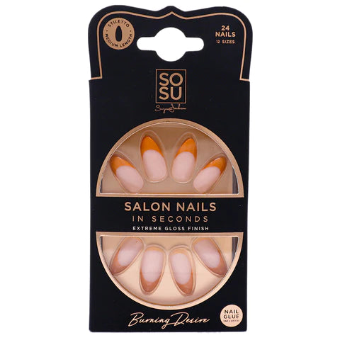 Sosu Burning Desire Stiletto False Nails