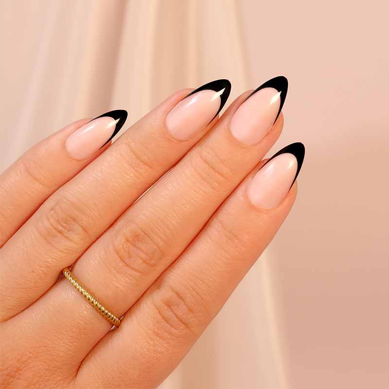 Sosu False Nails - Black Out French Polish