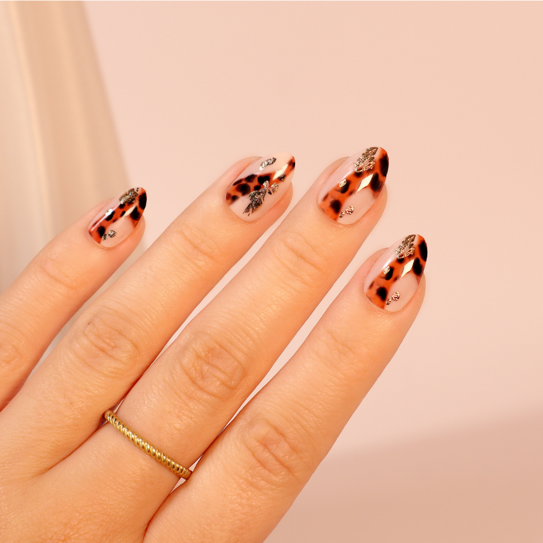 Sosu Call Me Animal Print Almond False Nails