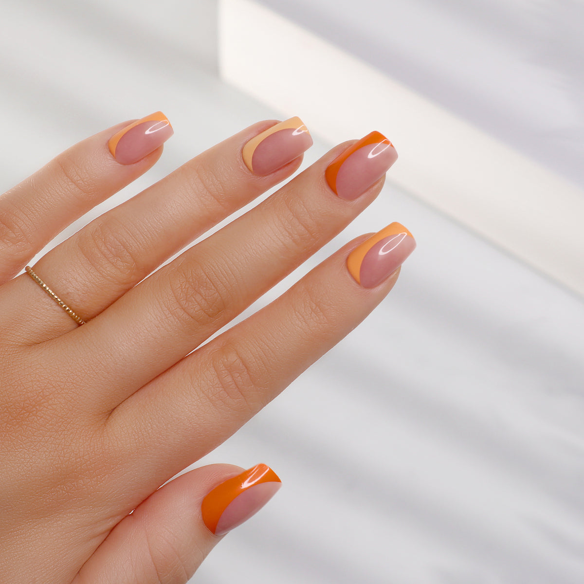 Sosu Mocktail Orange Manicure False Nails