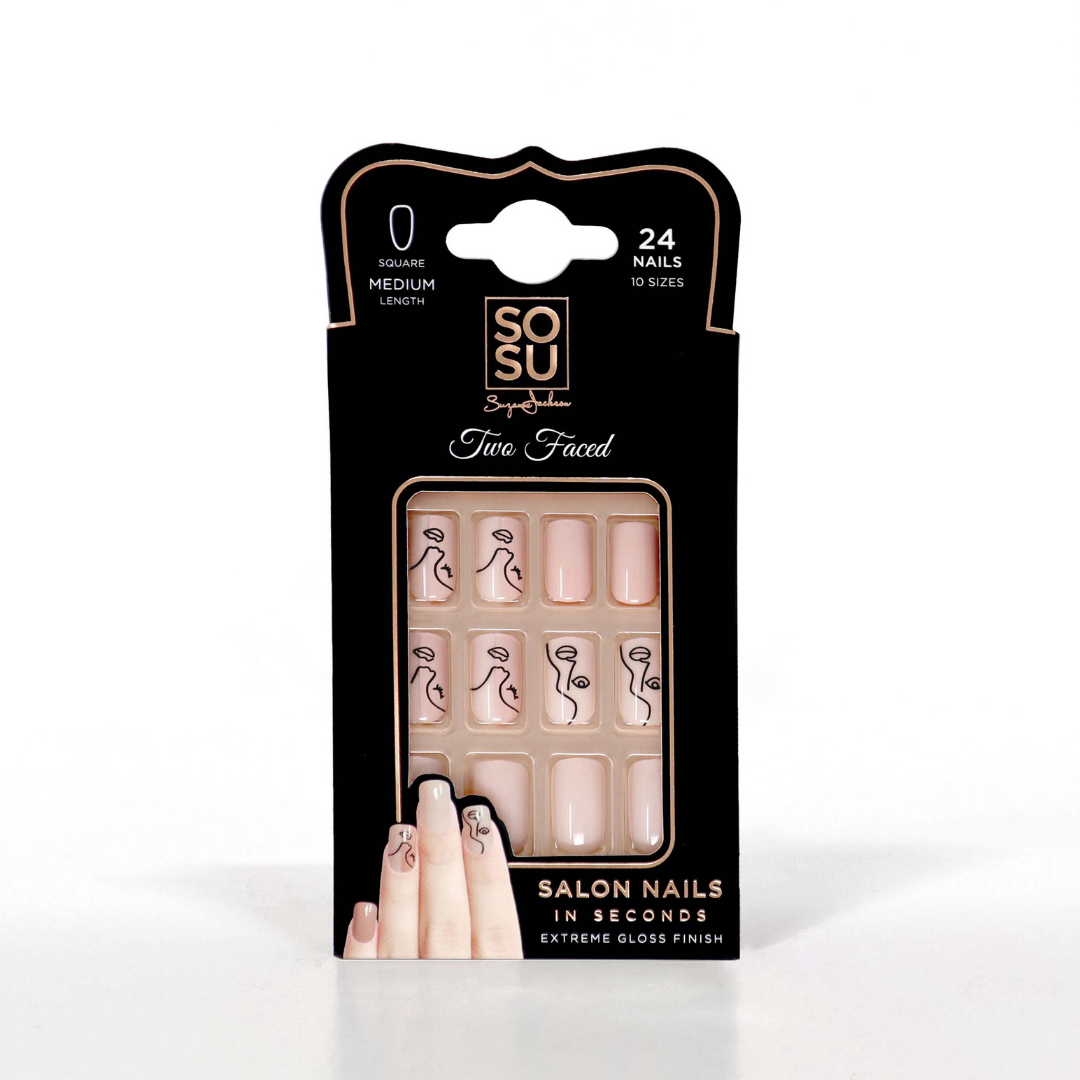 Sosu Two Faced Picasso Manicure False Nails