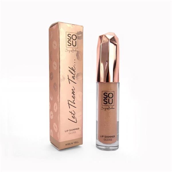 SOSU Lip Shimmer Gloss -  'Kiss & Tell'