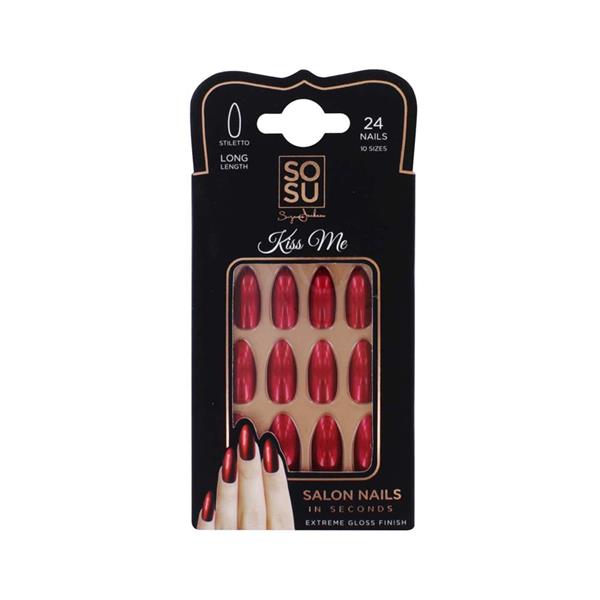 Sosu Kiss Me False Nails - In Red