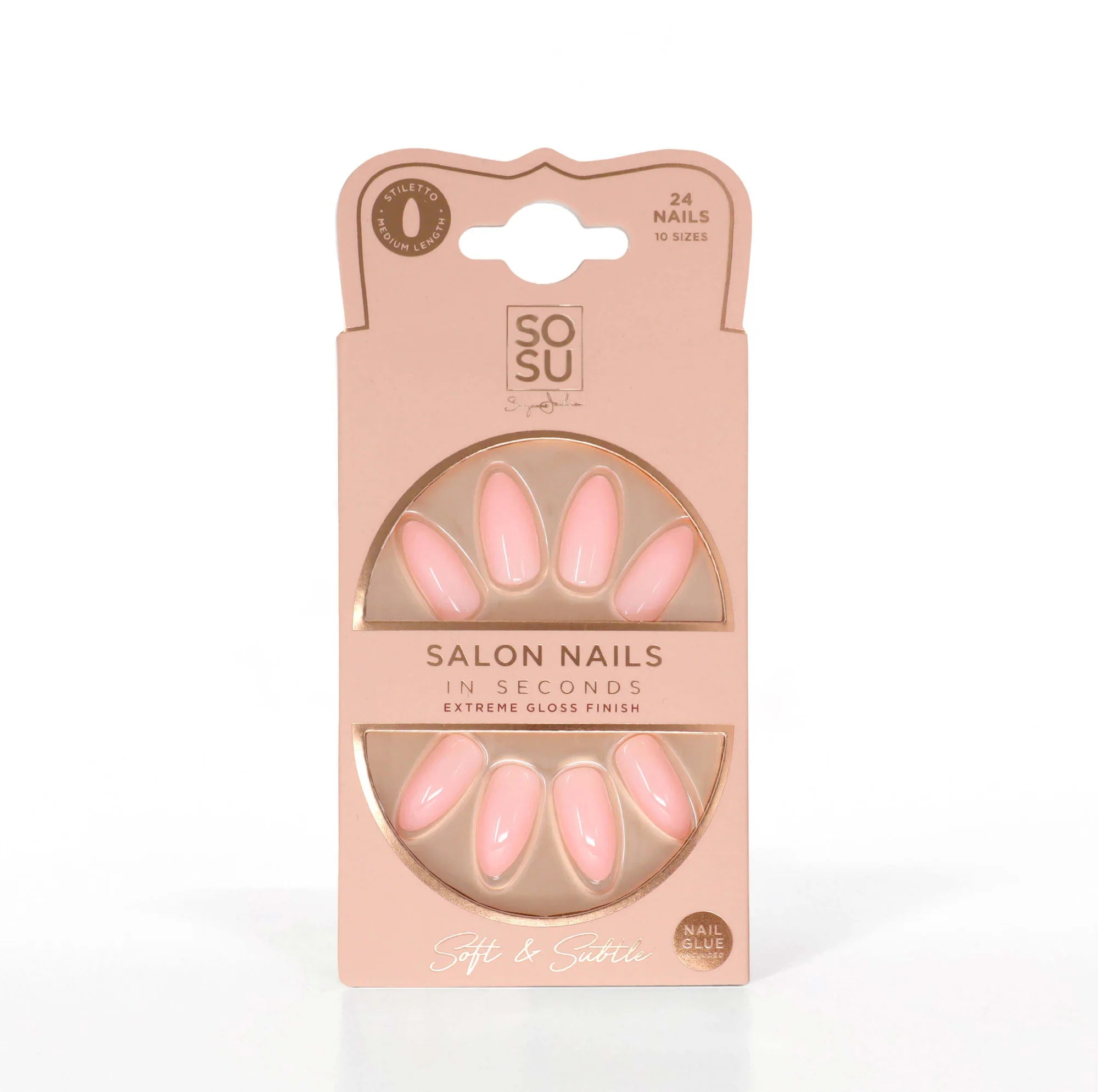 Sosu Salon Nails In Seconds - Soft & Subtle Pink