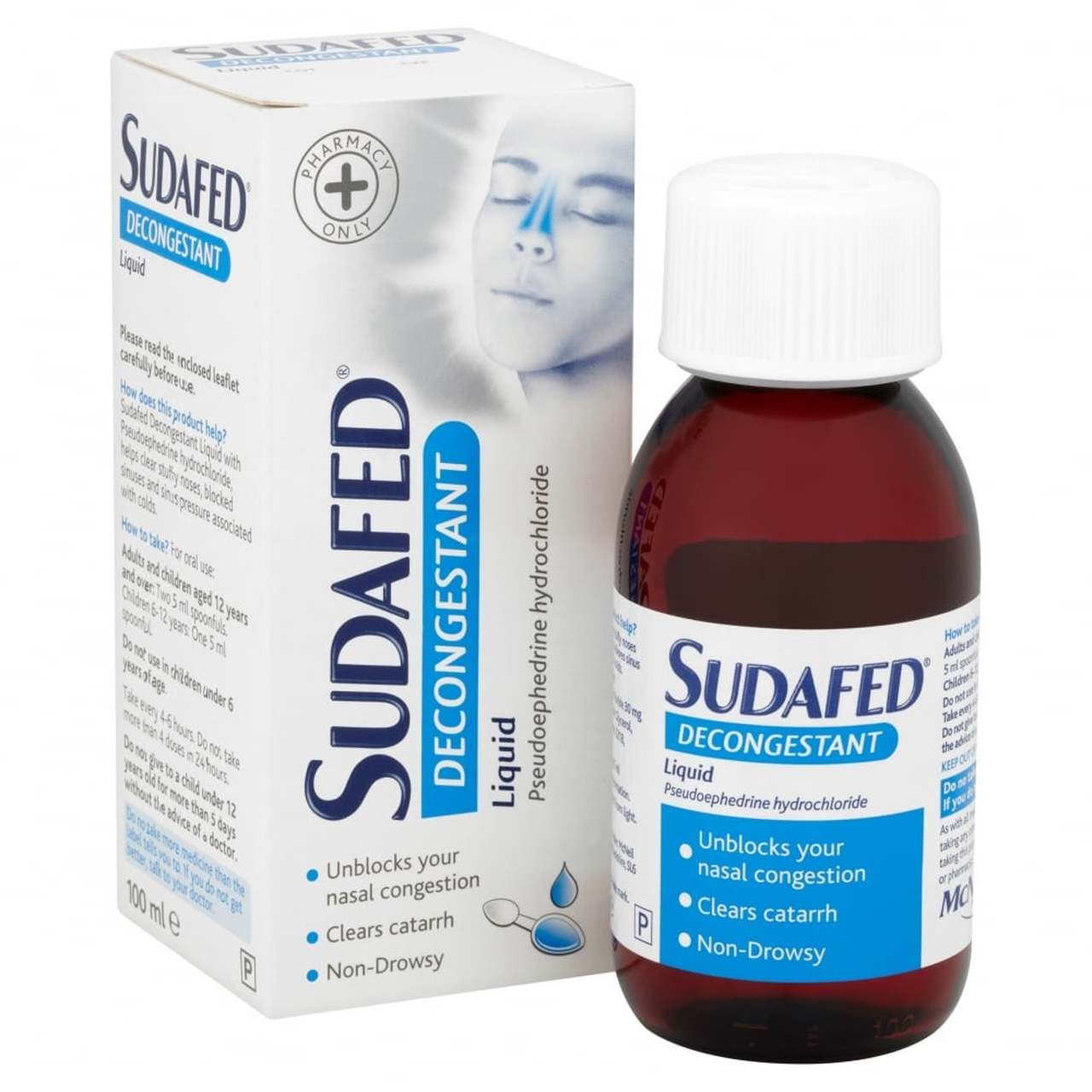 Sudafed Non-Drowsy Decongestant Syrup - 100ml