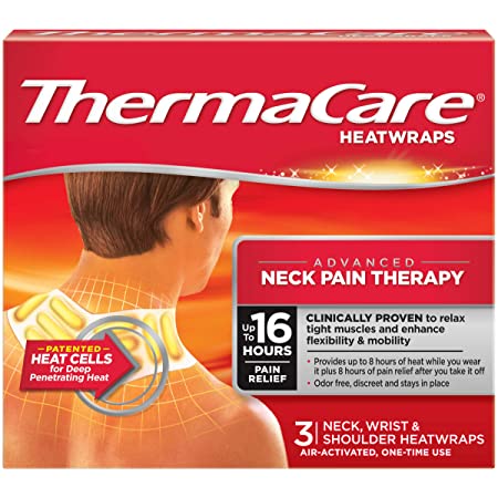 Thermacare Neck, Shoulder & Wrist Heat Wraps - 3 pk