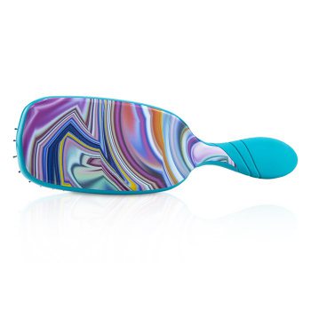 Wet Brush Pro Shine Enhancer Chromatic Teal Swirl Hair Brush